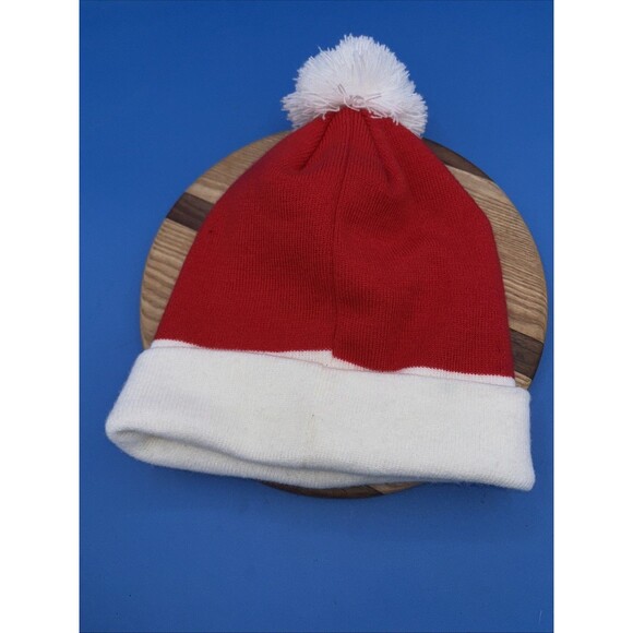 Fc Barcelona Red And White Beanie Cap - Picture 4 of 4